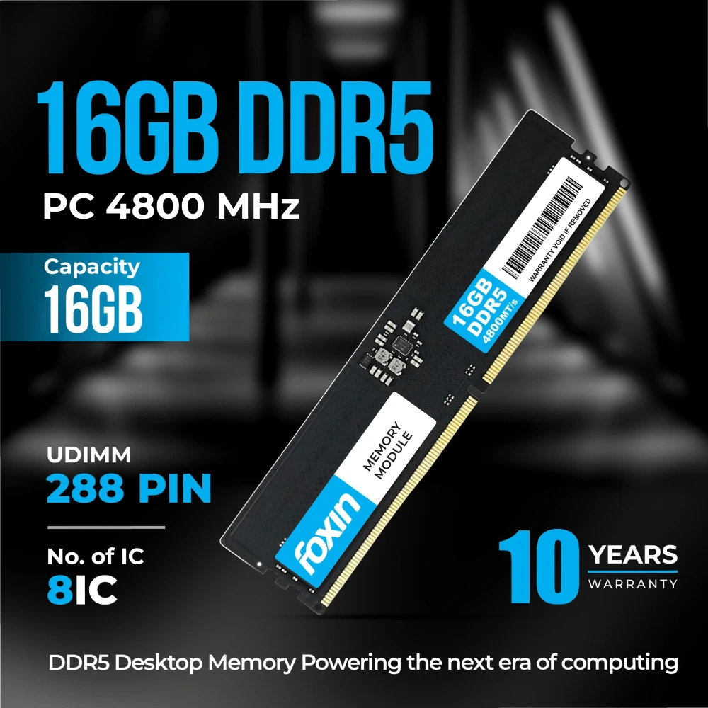 Foxin Desktop Ram 16GB DDR5 4800Mhz view 3